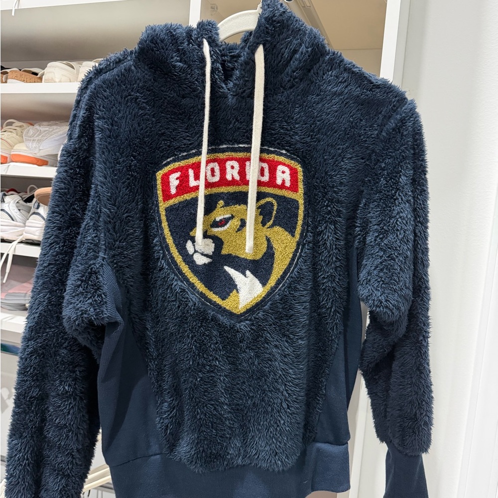 Florida Panthers Navy Blue Fleece Hoodie